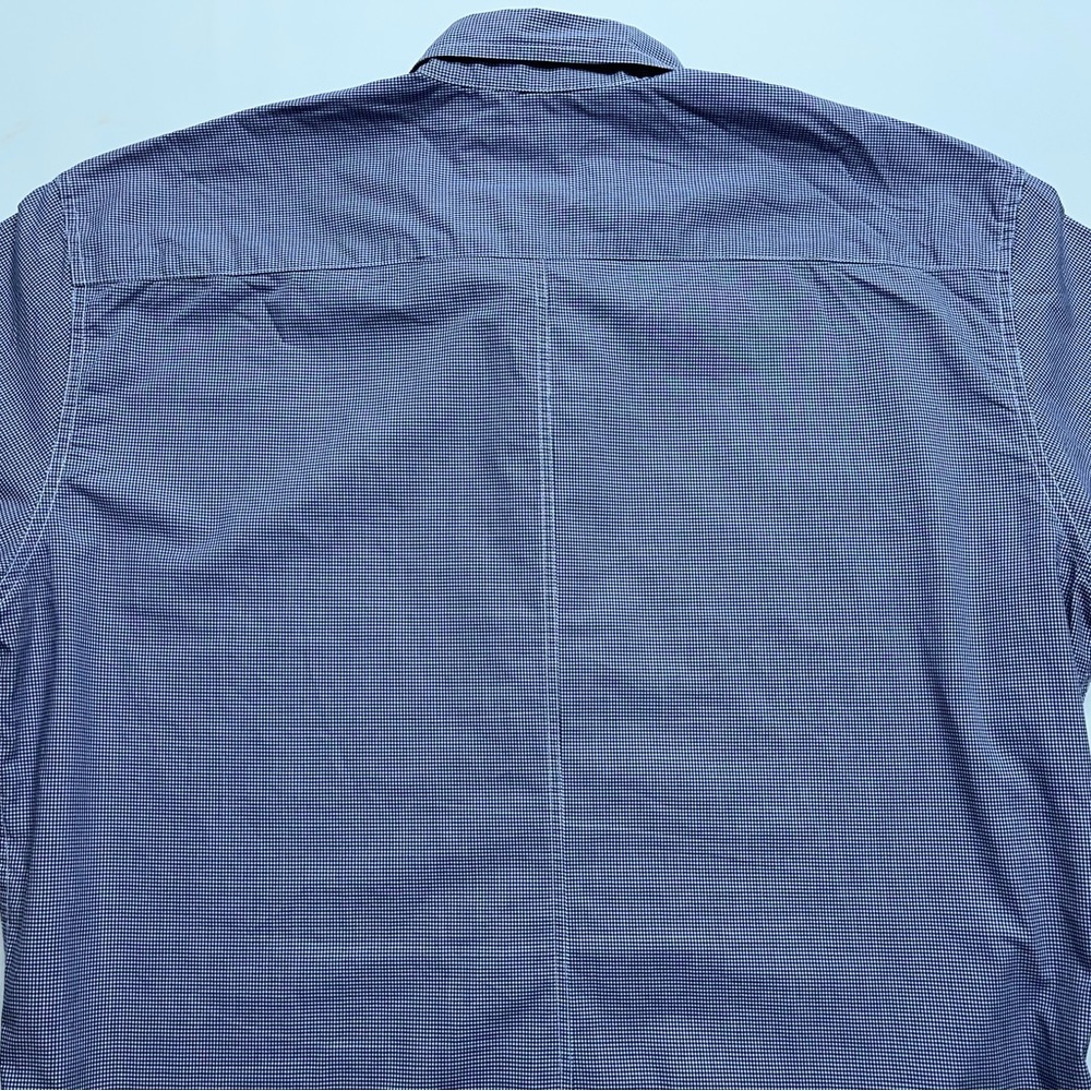 Frank & Eileen Paul Button Up Shirt Mens Size Large Long Sleeve Blue Checked USA - Picture 12 of 13